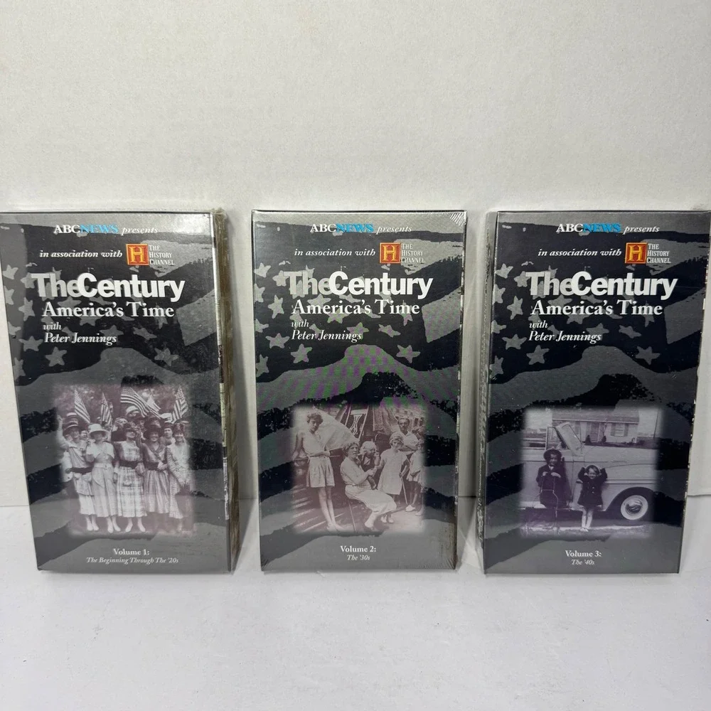 The Century America's Time with Peter Jennings 6 Volume VHS Box Set Vintage 1999